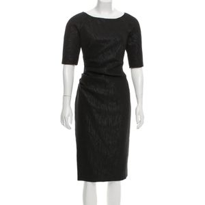 Lela Rose black sheath dress